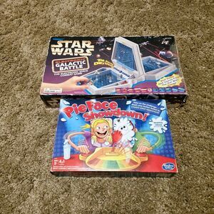 Pie Face Showdown + Vintage Star Wars Electronic Galactic Battle